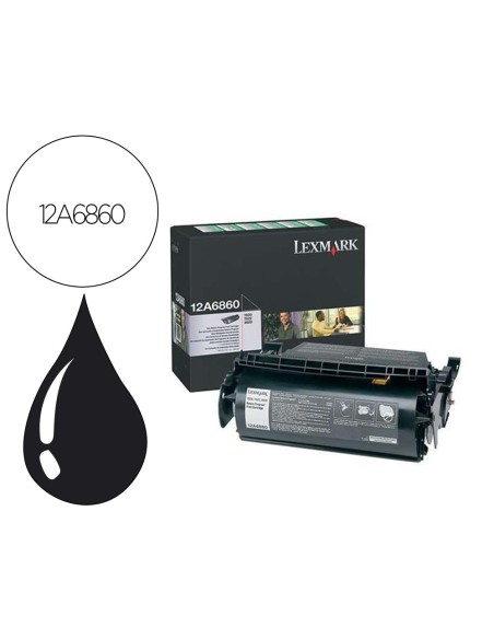 Toner lexmark laser t620 / t622 12a6860 negro...