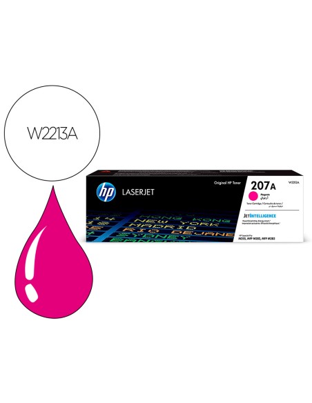 Toner hp 207a hp laserjet pro m255dw / m255nw / m282nw / m283fdn magenta 1250 paginas