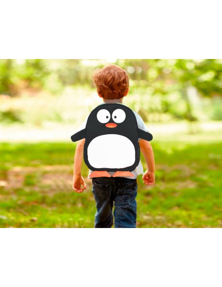 Cartera escolar liderpapel mochila infantil neopreno pinguino