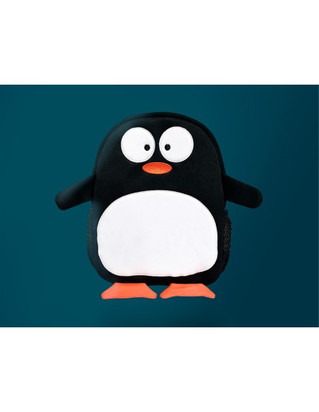 Cartera escolar liderpapel mochila infantil neopreno pinguino