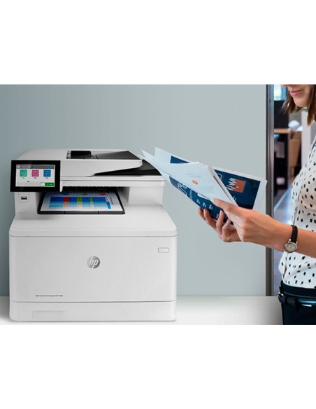 Equipo multifuncion hp laserjet enterprise color mfp m480f duplex red 27 ppm escaner copiadora impresora