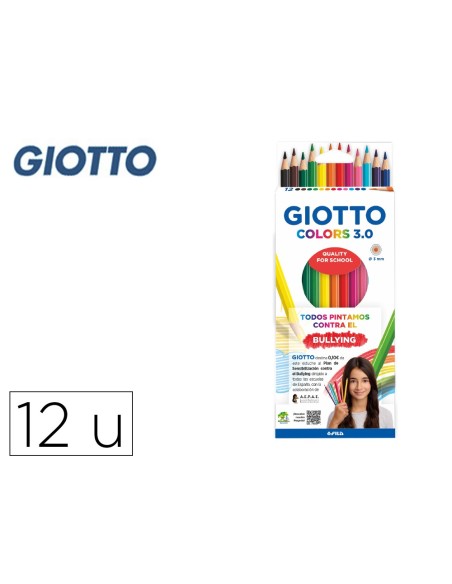 Lapices de colores giotto colors 3.0 mina 3 mm...
