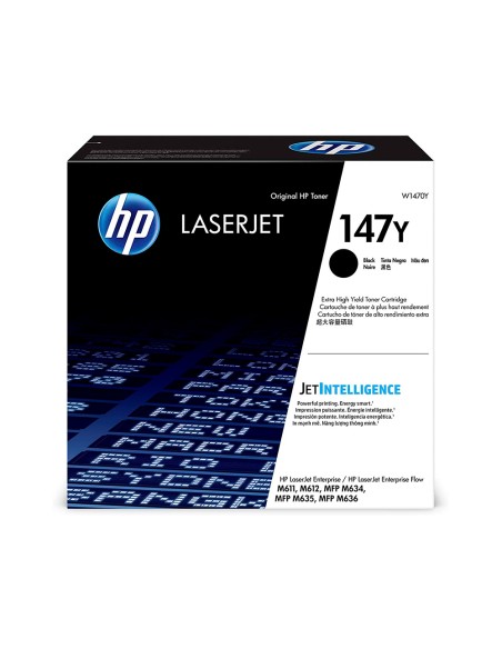 Toner hp 147y enterprise m611dn / m612dn / m635z / m636z / m635h mfp / m636fh mfp negro 42000 paginas