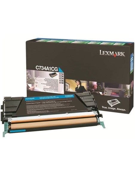 Toner laser lexmark c736h1cg 10000 paginas