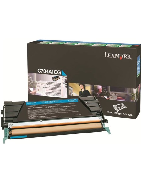 Toner laser lexmark c736h1cg 10000 paginas