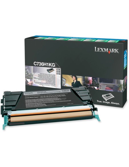 Toner laser lexmark c736h1kg 12000 paginas