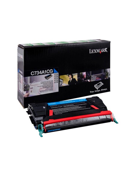 Toner laser lexmark c734 cian 6000 paginas