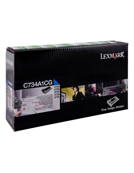 Toner laser lexmark c734 cian 6000 paginas
