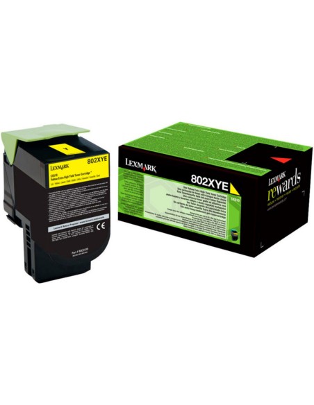 Toner laser lexmark 80c2xye amarillo 4000 paginas