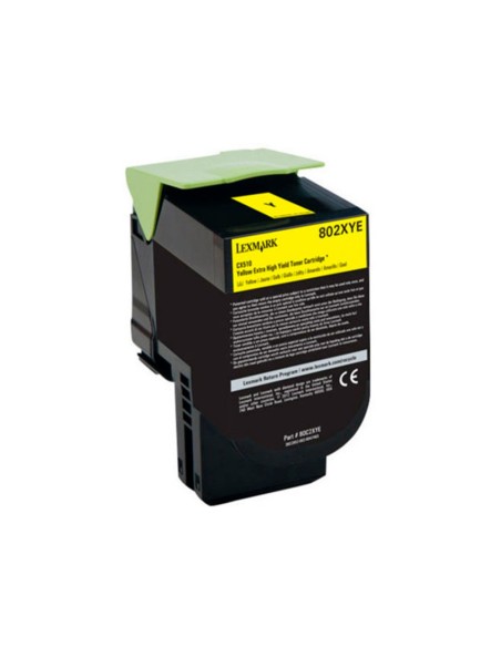 Toner laser lexmark 80c2xye amarillo 4000 paginas