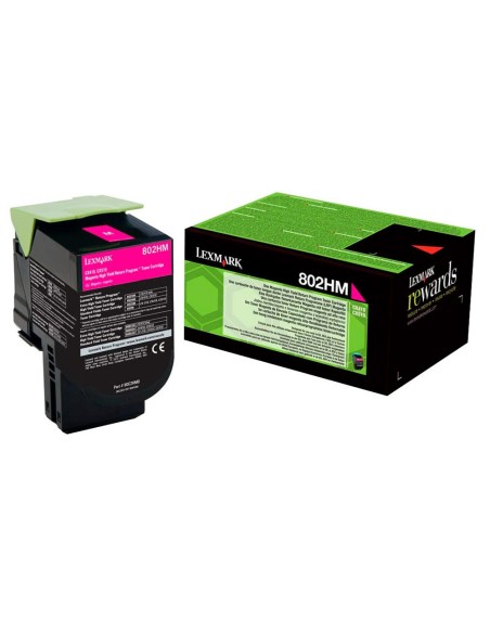 Toner laser lexmark 80c2hme magenta 3000 paginas