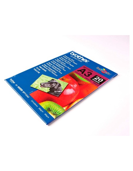 Papel fotografico brother premium plus brillo...