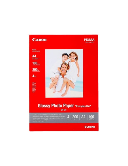 Papel fotografico canon pixma brillo din a4...