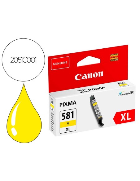 Ink-jet canon pixma cli-581xl amarillo