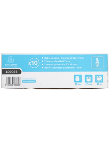 Rollo sumadora exacompta termico 60 mm x 47 mm 55 g/m2