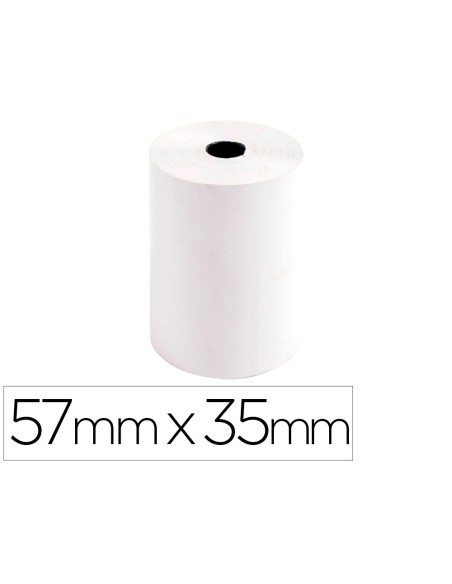 Rollo sumadora exacompta safe contact termico 57 mm x 35 mm 44 g/m2