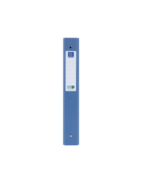 Carpeta de 4 anillas 30 mm redondas exacompta clean safe din a4 carton forrado azul