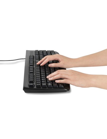 Teclado kensington pro fit lavable 104 teclas con cable color negro 455x220x40 mm