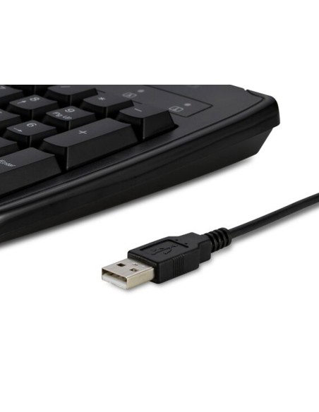 Teclado kensington pro fit lavable 104 teclas con cable color negro 455x220x40 mm