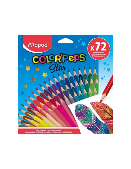 Lapices de colores maped color peps star caja...