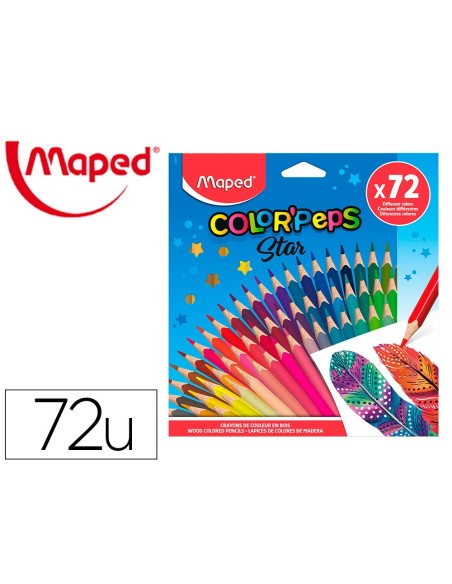Lapices de colores maped color peps star caja...