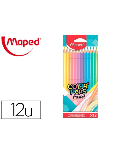 Lapices de colores maped color peps caja de 12...