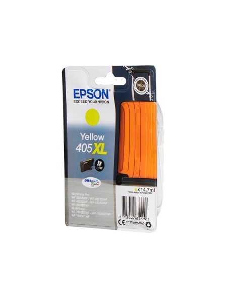 Ink-jet epson 405 xl wf-3820dwf / wf-4820dwf / wf-7830dtwf / wf-7840dtwf alta capacidad amarillo