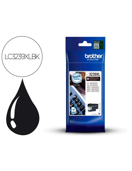 Ink-jet brother lc3239xlbk mfc-j6945dw / mfc-j5945dw / hl-j6000dw negro 6000 paginas
