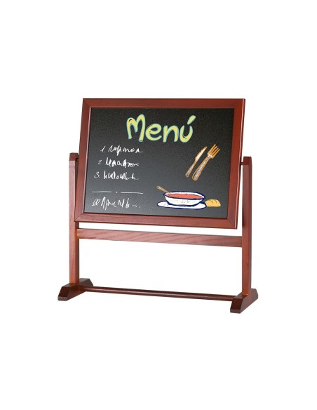 Pizarra marron liderpapel para hosteleria doble...
