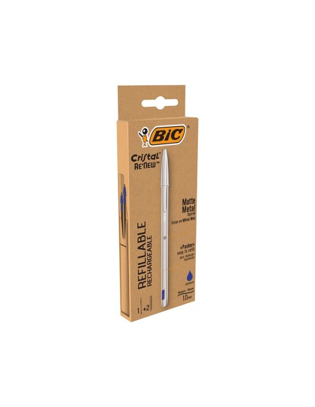 Boligrafo bic cristal renew tinta azul con...