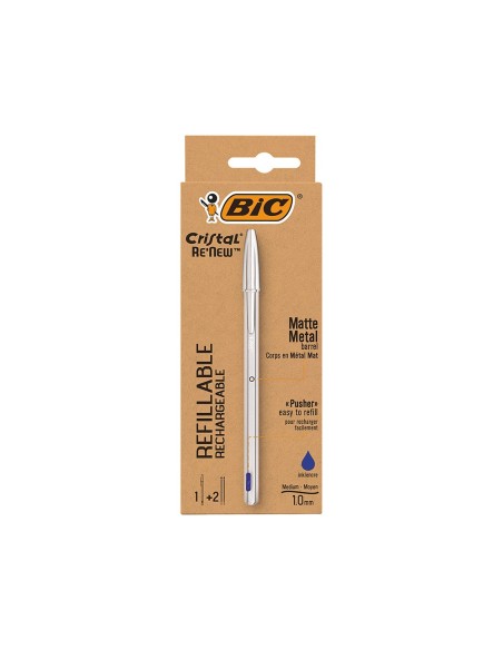 Boligrafo bic cristal renew tinta azul con...