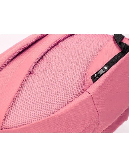 Cartera antartik mochila con asa y bolsillos con cremallera color coral 310x160x410 mm