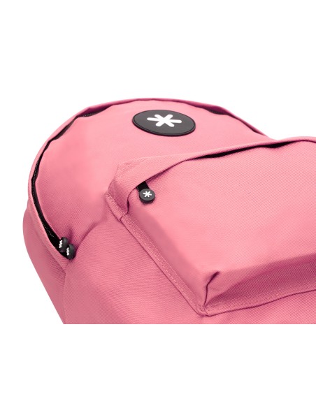 Cartera antartik mochila con asa y bolsillos con cremallera color coral 310x160x410 mm