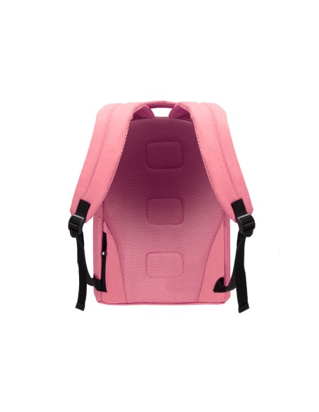 Cartera antartik mochila con asa y bolsillos con cremallera color coral 310x160x410 mm