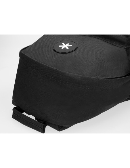 Cartera antartik mochila con asa y bolsillos con cremallera color negro 310x160x410 mm