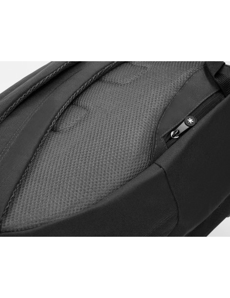 Cartera antartik mochila con asa y bolsillos con cremallera color negro 310x160x410 mm