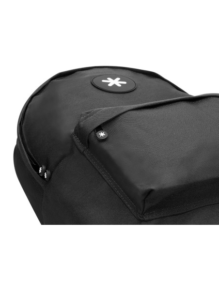 Cartera antartik mochila con asa y bolsillos con cremallera color negro 310x160x410 mm