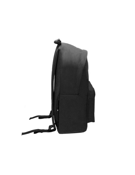 Cartera antartik mochila con asa y bolsillos con cremallera color negro 310x160x410 mm