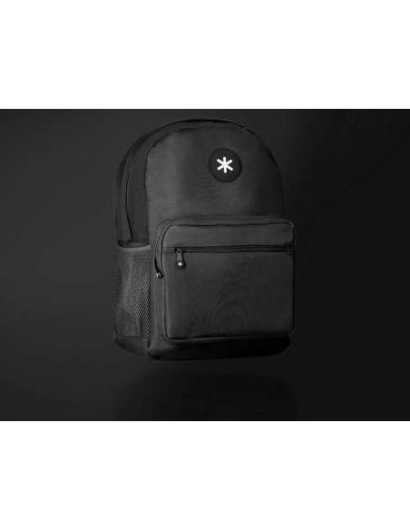 Cartera antartik mochila con asa y bolsillo frontal concremallera color negro 320x140x430 mm
