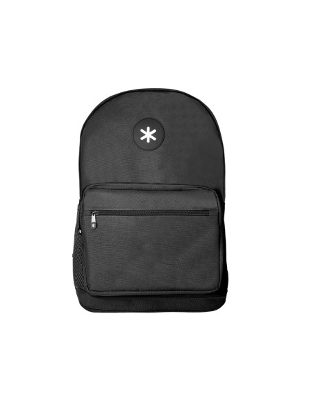 Cartera antartik mochila con asa y bolsillo frontal concremallera color negro 320x140x430 mm