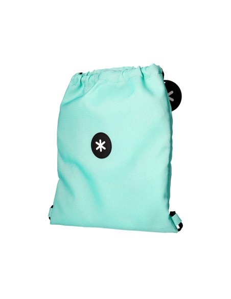 Saco plano antartik bolsillo interior con cremallera color verde menta 350x400 mm