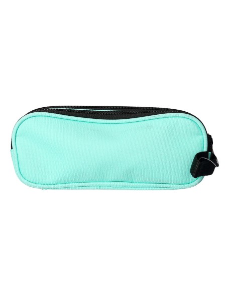 Bolso escolar portatodo antartik doble cremallera color verde menta 210x60x80 mm