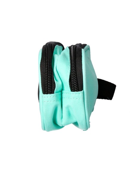 Bolso escolar portatodo antartik doble cremallera color verde menta 210x60x80 mm