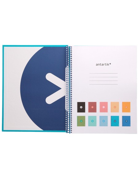 Cuaderno espiral a4 micro antartik tapa...