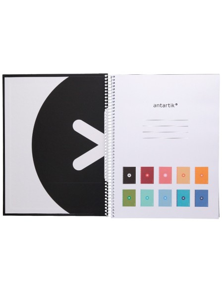 Cuaderno espiral a4 micro antartik tapa...