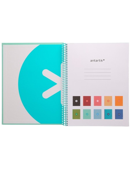 Cuaderno espiral a4 micro antartik tapa...
