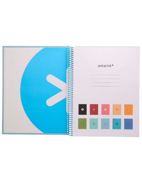 Cuaderno espiral a4 micro antartik tapa...