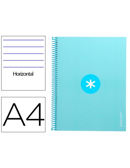 Cuaderno espiral a4 micro antartik tapa...