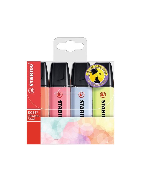 Rotulador stabilo boss fluorescente 70 pastel...