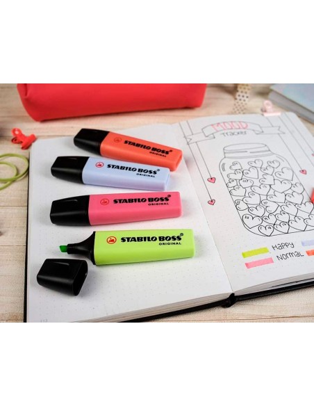 Rotulador stabilo boss fluorescente 70 pastel...